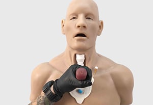 STERNAL INTRAOSSEOUS CATHETER INSERTION